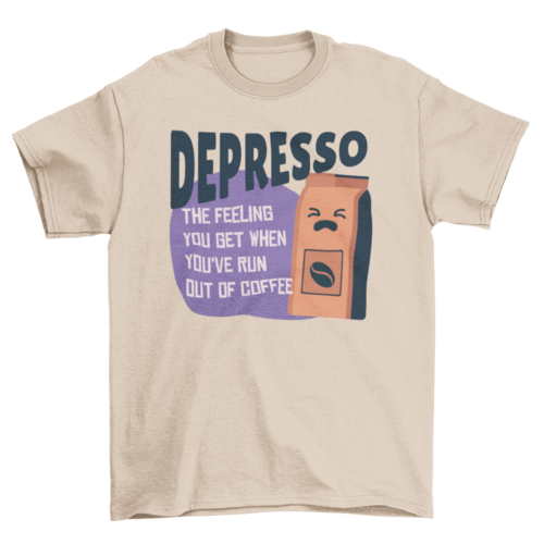 Depresso coffee t-shirt