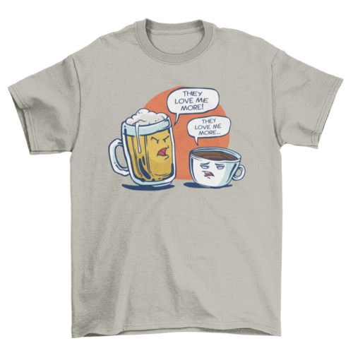 Beer Vs Coffee T-shirt