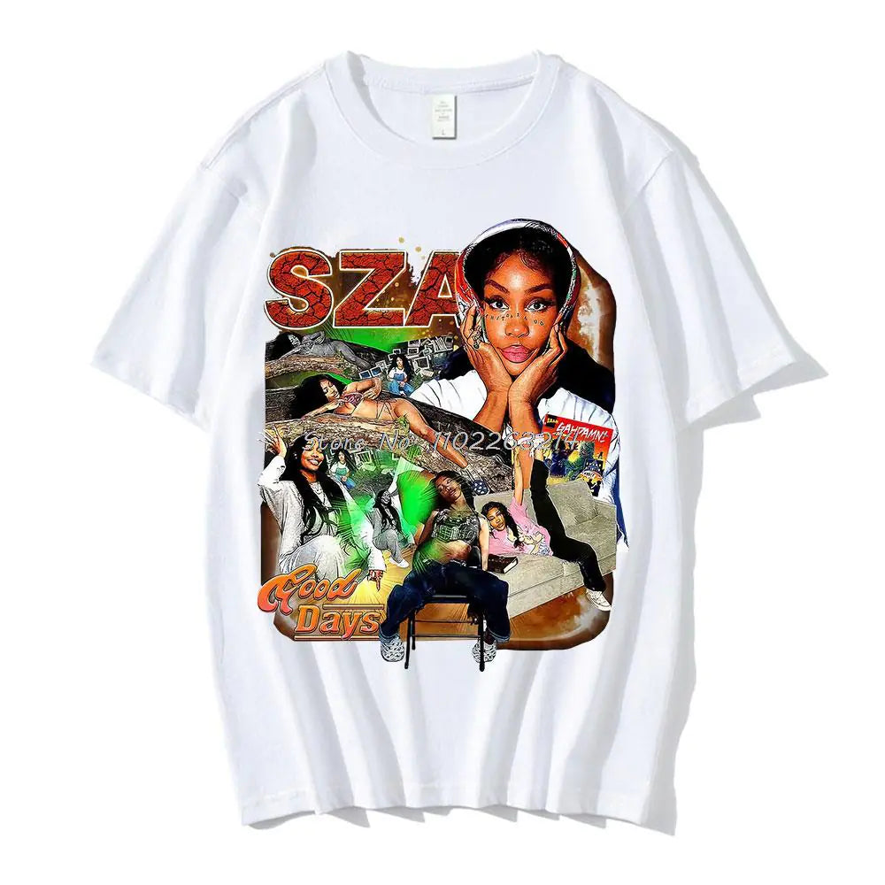 SZA Good Days Graphics T-shirt Hip Hop Rapper 90s Vintage T Shirt